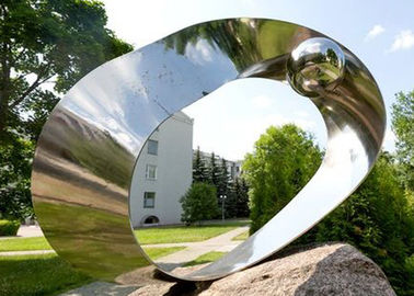 Goede prijs. Van het het Roestvrije staalbeeldhouwwerk van het tuindecor van het het Oogroestvrije staal de Spiegelbeeldhouwwerk online