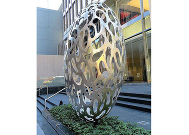 Goede prijs. Hol van de het Beeldhouwwerk Modern Installatie van het Eierenroestvrije staal de Kunstbeeldhouwwerk online