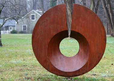 Goede prijs. Roestig Monumentaal Corten-Staalbeeldhouwwerk, de Abstracte Beeldhouwwerken van de Metaaltuin online