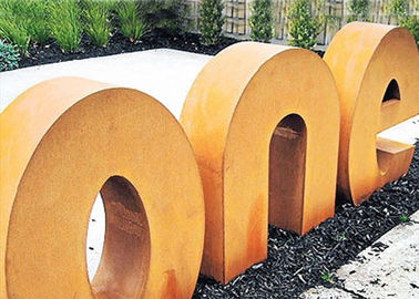 Goede prijs. Het moderne Beeldhouwwerk van het Staalbrieven van Stijlcorten, Openlucht de Tuinart. van het Metaalbeeldhouwwerk online