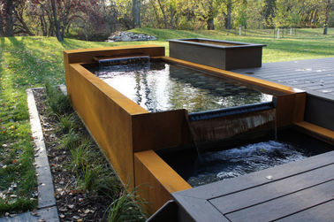 Goede prijs. Gevormd Corten-de Eigenschap Roestig Openlucht Modern Beeldhouwwerk van het Staalwater online