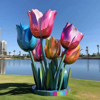 Goede prijs. Reuzenlandmerk Decoratieve bloemknoppen in roestvrij staal online