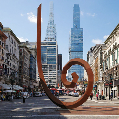 Goede prijs. Grote Rust Metal Art Outdoor Urban Park Landschap Weathering Steel Sculpture Verkoper online