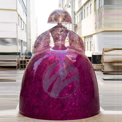 Luxe transparante hars kunstbeeldhouwkunst geïnspireerd door Manolo Valdés, Modern Home & Office Décor