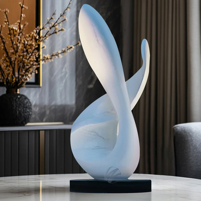 Goede prijs. Handgemaakte moderne inrichting Elegante glasvezel elegante sculptuur online