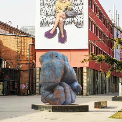 150 cm Hoogte Decoratie Kunst Grote industriële vuistbeeldhouwwerk