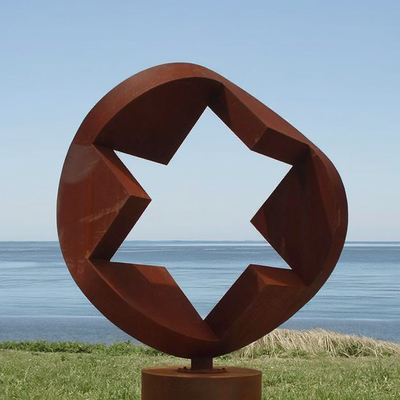 Goede prijs. Custom Outdoor Weathering Steel Geometric Star Sculpture by Professional Sculpture Manufacturer online