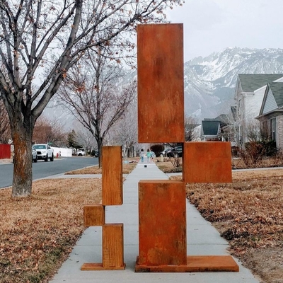 Goede prijs. Metalen kunst Corten staal beeldhouwwerk voor huis/tuin decoratie Custom Factory online