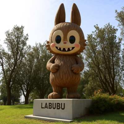 Goede prijs. Garden Decoration Toy Art Fiberglass Labubu Sculpture online