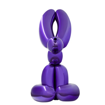 Goede prijs. Custom Commercial Sculpture Purple Balloon Bunny Fiberglass Sculpture online