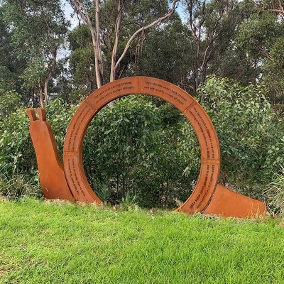 Goede prijs. Factory Weathering Steel Sculpture in Snail Form Landscape Metal Corten Steel Sculpture for Garden Decoration online