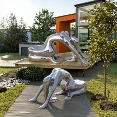 Goede prijs. Spiegel RVS Dame Kunst Sculptuur Abstract Figuratief Buiten Binnen Decor online