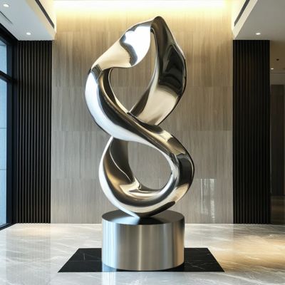 Goede prijs. Contemporary Indoor/Outdoor Decoration Stainless Steel Infinity Loop Sculpture online