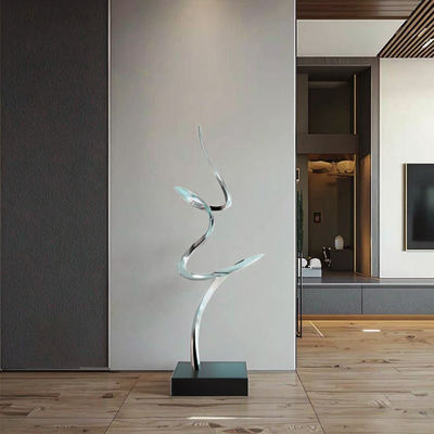 Goede prijs. Mirror Polished Modern Abstract Metal Art Sculpture Elegant Luxury Decor for Interior Spaces online