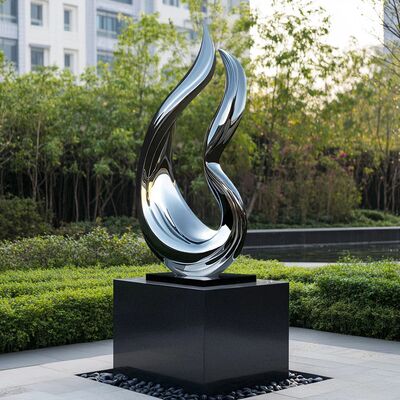 Goede prijs. Custom Garden Sculpture Contemporary Flowing Abstract Stainless Steel Sculpture online