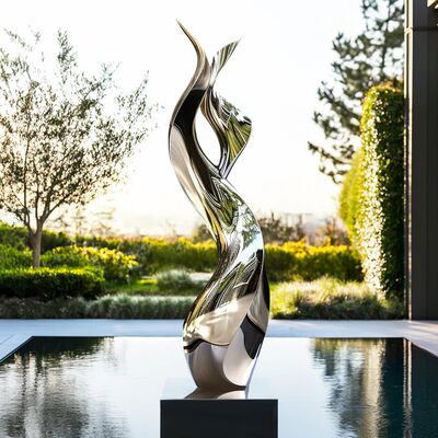 Goede prijs. China Custom Buiten Modern Roestvrijstalen Spiegelafwerking Sculptuur online