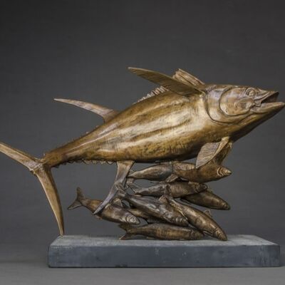 Goede prijs. Dieren metaal kunst decoratie brons koper figuurlijke levensgrootte beeldhouwwerk maatbeeld vis online
