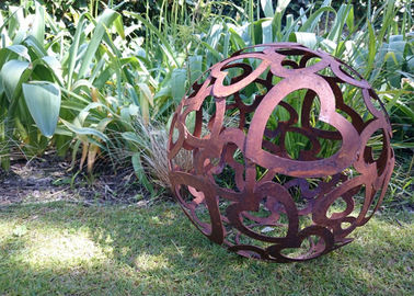 Goede prijs. Grote van het het Staalbeeldhouwwerk van Corten van het Hartpatroon van het het Gebiedmetaal Holle de Tuinbal online