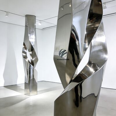 Goede prijs. Custom Gallery Art Decoratieve Metalen Roestvrij Stalen Sculptuur Custom Standbeeld Landschapsarchitectuur online