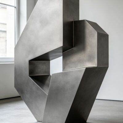 Goede prijs. Oorspronkelijk ontwerp Geometrisch Abstract Decoratief Metaal Roestvrij staal Beeldhouwwerk Op maat Beeldhouwwerk Outdoor Landschappen online