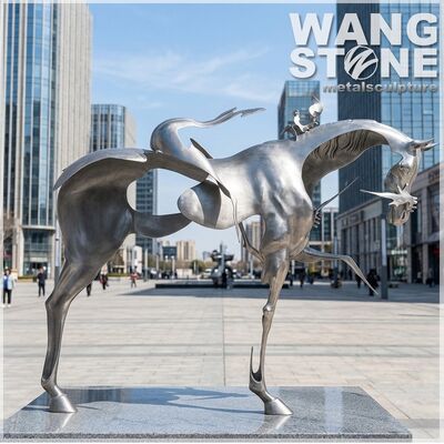 Goede prijs. De Echo van de Horizon | Moderne Abstracte Roestvrijstalen Sculptuur voor Luxe Landgoederen & Pleinen online