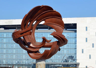 Goede prijs. Moderne van het de Draakbeeldhouwwerk van het Type Openlucht Abstracte Roestvrije staal het Landschapsdecoratie online