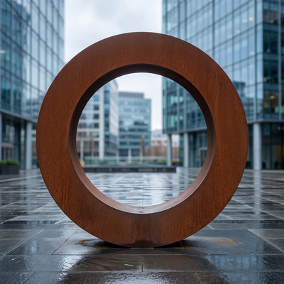 De oneindige cirkel ∙ Monumentale installatie van weerbestendige staal
