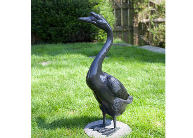 Goede prijs. Outdoor Modern Life Grootte Bronzen standbeeld Giet Finish Dier Gans Beeldhouwwerk online