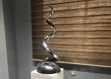 Goede prijs. Opgepoetst Eigentijds het Roestvrije staalbeeldhouwwerk van de Kunstspiegel voor Binnendecoratie online