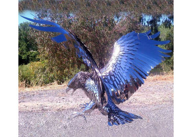 Tuin/het Binnenbeeldhouwwerk van Eagle van het Decoratieroestvrije staal/Eagle-Standbeeld