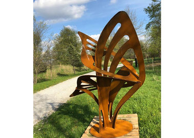 Goede prijs. Roestige Moderne van het Beeldhouwwerk Abstracte Corten van het Kunstmetaal Openlucht Decoratieve het Staaltuin online
