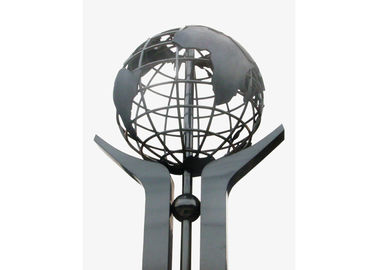 Goede prijs. Matte de bol beëindigt Modern de Kunstontwerp van het Roestvrij staalbeeldhouwwerk voor Vierkant Decor online