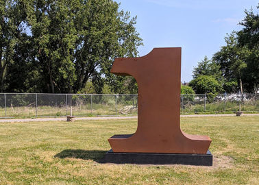 Goede prijs. Het eigentijdse van het de Kunstbeeldhouwwerk van het Decoratie Openluchtmetaal Beeldhouwwerk van het het Staalaantal van Corten online