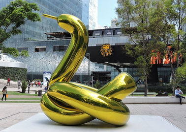 Titanium Met een laag bedekte het Beeldhouwwerkkunstenaar van de Roestvrij staalballon voor Openlucht Openbare Decoratie