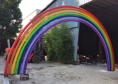 Goede prijs. Groot van het het Beeldhouwwerk Kleurrijk Metaal van het Tuinroestvrije staal de Regenboogbeeldhouwwerk online