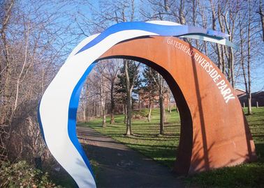Goede prijs. Eigentijdse van het Metaalcorten van de Parkdecoratie Openlucht het Staalboog online