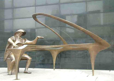 Goede prijs. Van de de Decoratiepianist van de decoratie het Moderne Kunst van de het Standbeelddouane Beeldhouwwerk van de het Bronspianist online