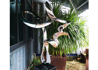 80cm Abstract Polished Stainless Steel Sculpture In Stock Wangstone Design