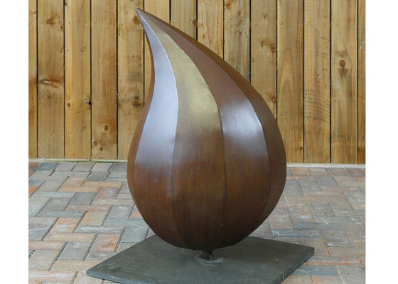 Goede prijs. Moderne Corten-van het de Dalingsbeeldhouwwerk van het Staal Decoratieve Water de Douanegrootte online