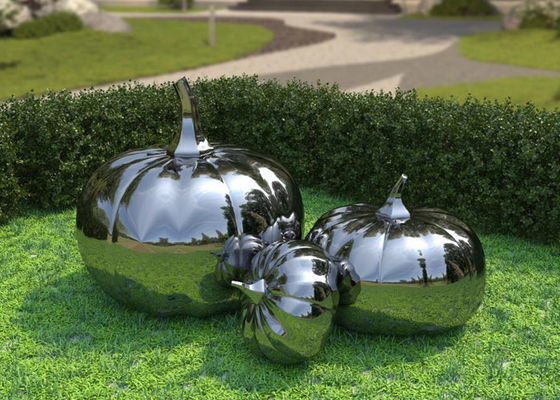 Openluchtdecoratiedouane Art Stainless Steel Pumpkin Sculpture