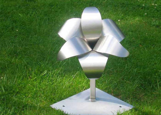 Goede prijs. Het Beeldhouwwerk van de het Metaalbloem van het zandstralenroestvrije staal voor Tuin online