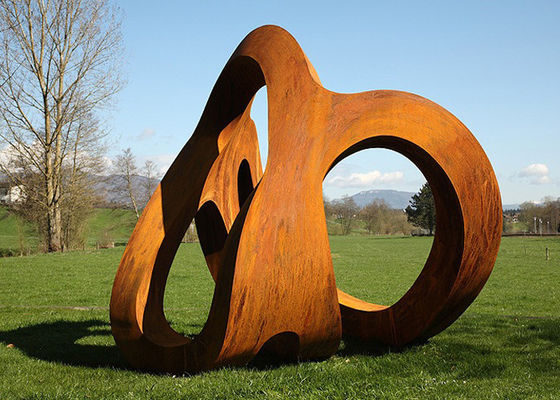 Openluchtrusty corten steel garden landscape-Beeldhouwwerk
