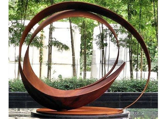 Goede prijs. Aantrekkelijke Moderne Rusty Corten Steel Garden Pond-Standbeelden online