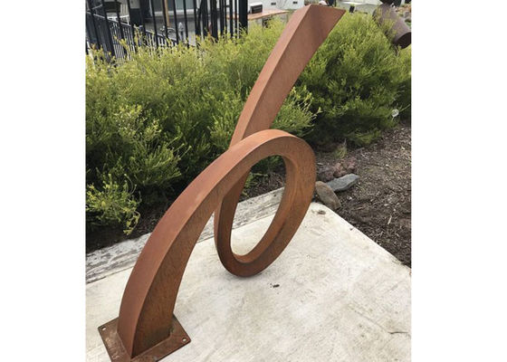 Moderne Openluchtrusty corten steel sculpture for-Tuin
