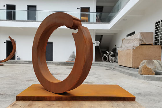 Goede prijs. 1.5m het Staalmetaal Ring Sculpture van Hoogte Abstract Corten online