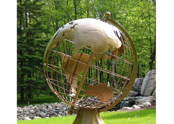 Goede prijs. OEM die Antiek Messing gieten beëindigt het Standbeeld van de Wereldbol online