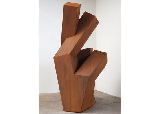 Goede prijs. Modern Decoratief Metaal Openluchtart corten steel hand sculpture online