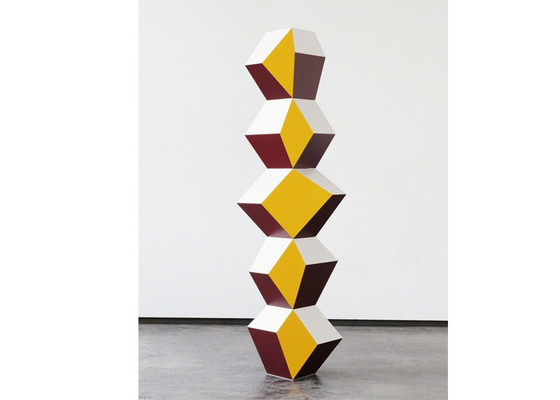 Openlucht Openbare Geschilderde ODM van Roestvrij staal Geometrische Art Sculpture OEM