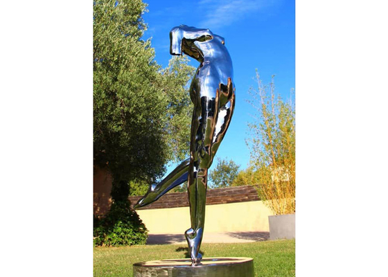 180cm High Stainless Steel Life Size Dancing Lady Sculpture