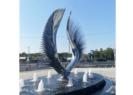 Goede prijs. Moderne Openluchtdecoratie 316 het Waterfontein van Roestvrij staalvleugels online